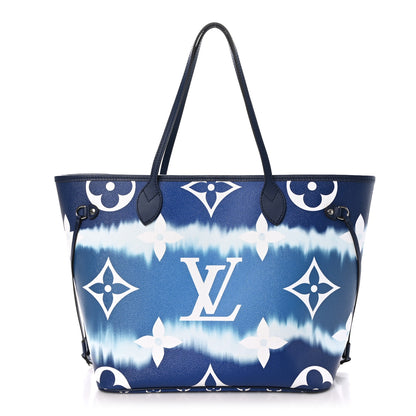 Louis Vuitton Monogram Escale Neverfull MM Blue 1 of 10