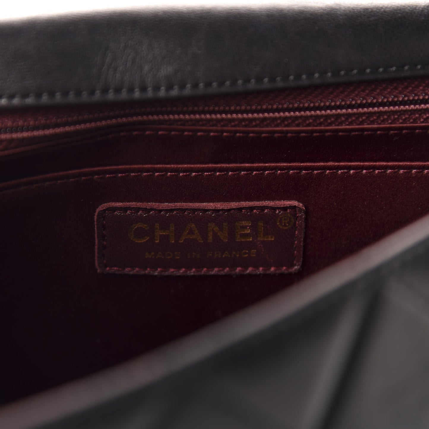 Lambskin Quilted Medium Golden Class Flap Black