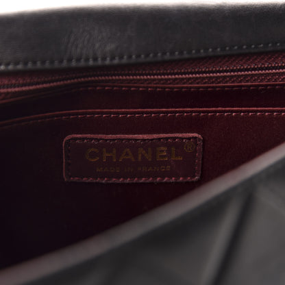 Chanel Lambskin Quilted Medium Golden Class Flap Black 12 of 14