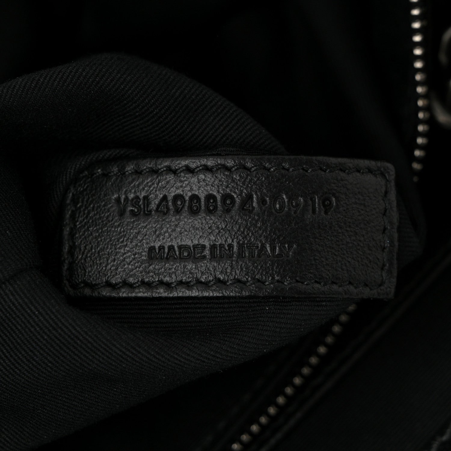 Saint Laurent Crinkled Calfskin Matelasse Monogram Medium Niki Chain Satchel Black 7 of 10