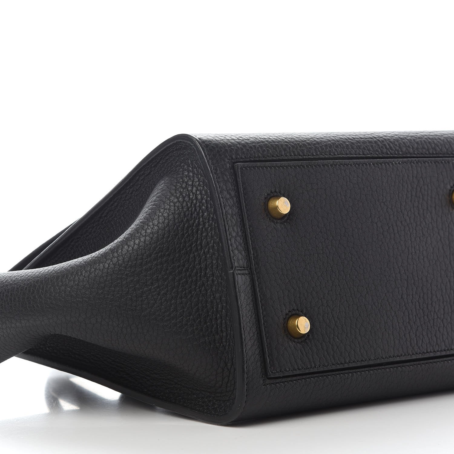 Celine Crisped Calfskin Mini Tie Knot Tote Black 5 of 12