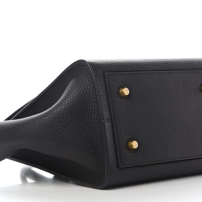 Celine Crisped Calfskin Mini Tie Knot Tote Black 5 of 12