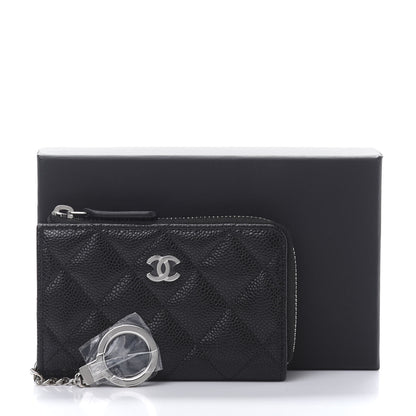 Chanel Caviar Quilted Key Holder Case Black 11 of 11