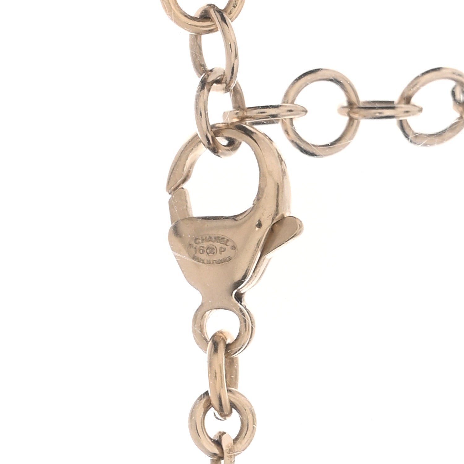 Chanel Resin Crystal Pearl CC Necklace Multicolor 5 of 6