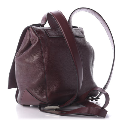 Proenza Schouler Pebbled Calfskin Small PS Courier Backpack Oxblood 2 of 10