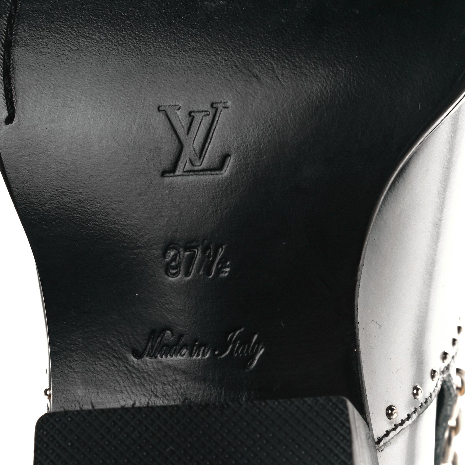 Louis Vuitton Metallic Calfskin Matador Ankle Boots 37.5 Argent 6 of 6