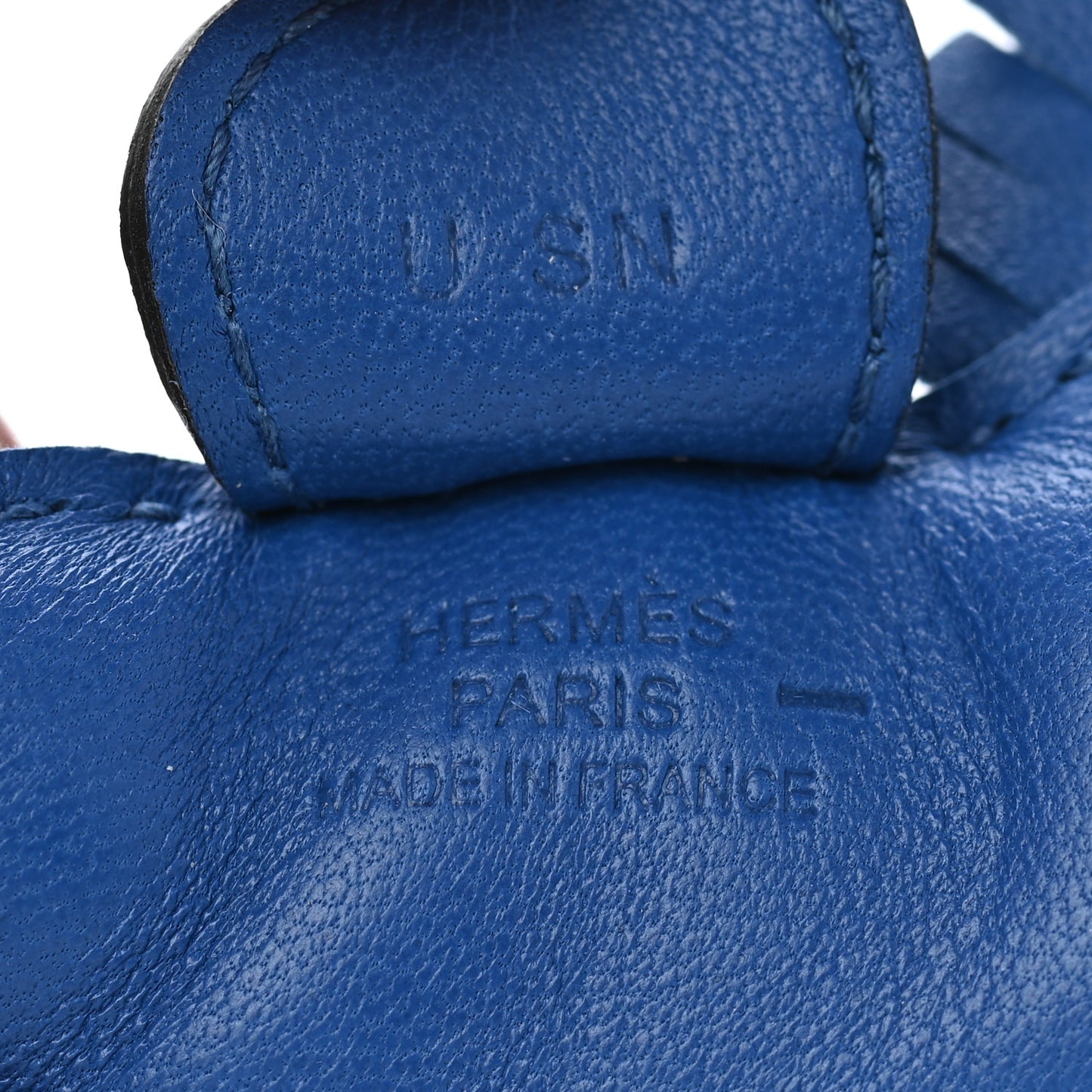 Milo Lambskin Lizard Touch Grigri Rodeo Horse Bag Charm PM Bleu France Bleu Saphir