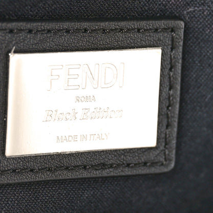 Fendi Vitello Dolce All Over Flowerland Large Backpack Black 6 of 10