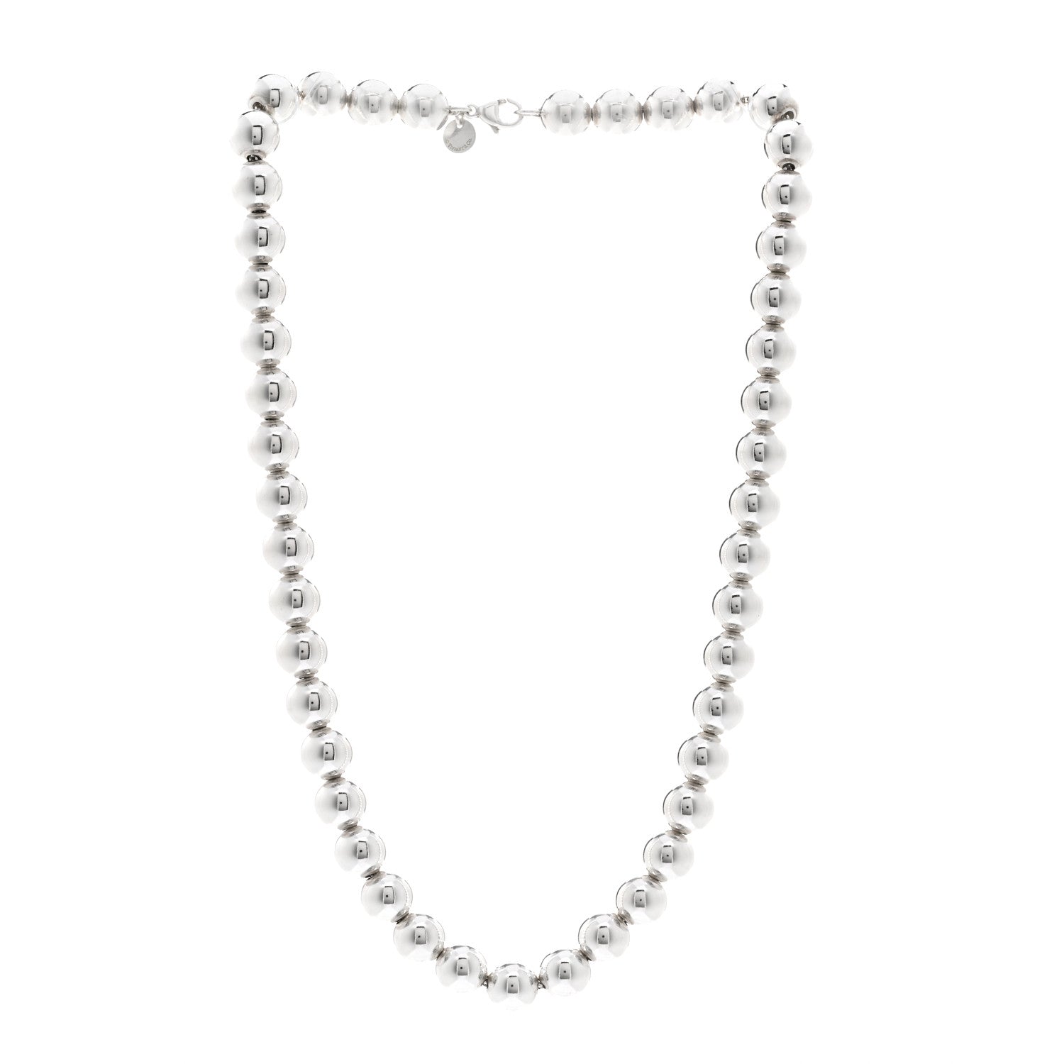 Tiffany Sterling Silver 10mm HardWear Ball Necklace 3 of 4