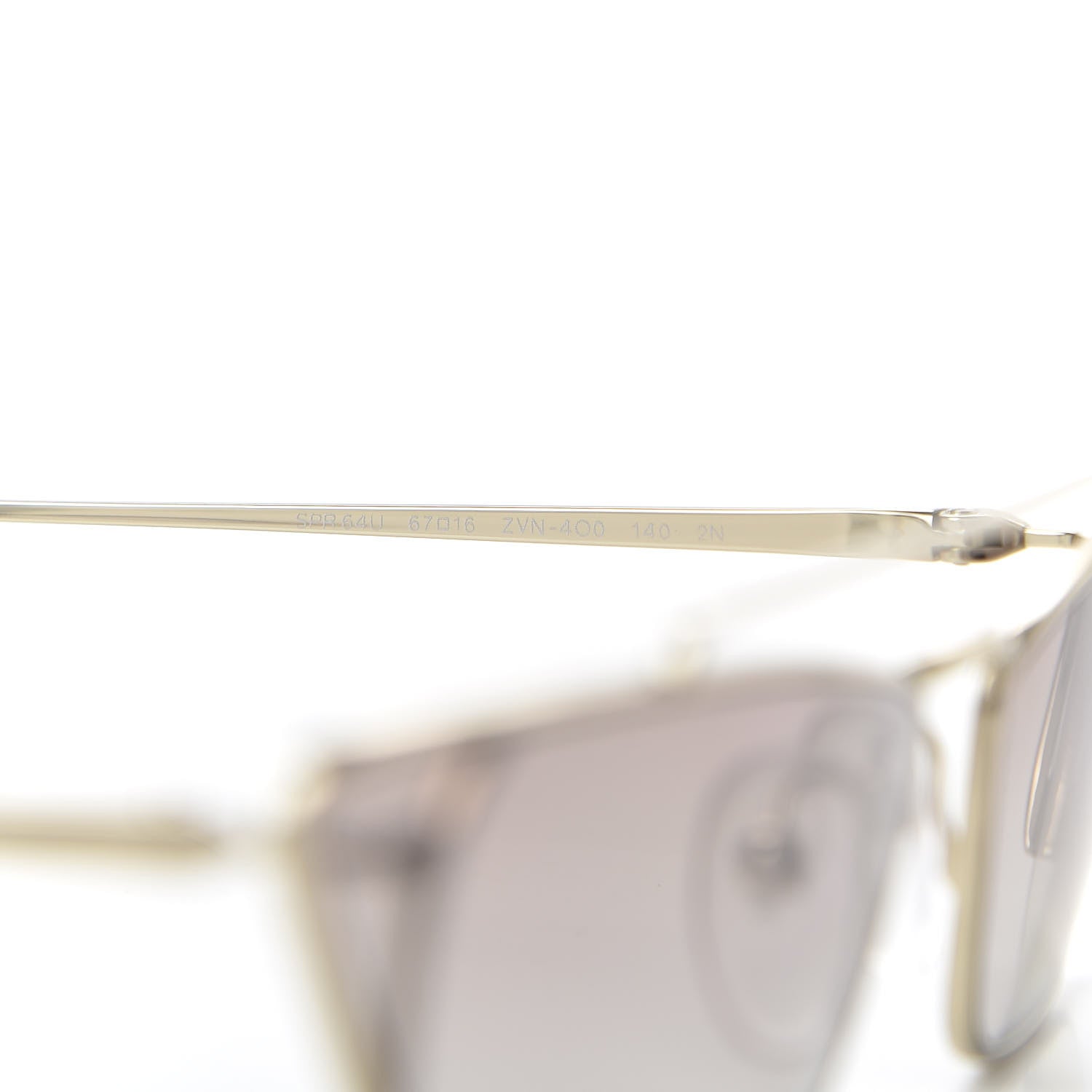 Prada Cat Eye Sunglasses SPR 64U Gold 6 of 7