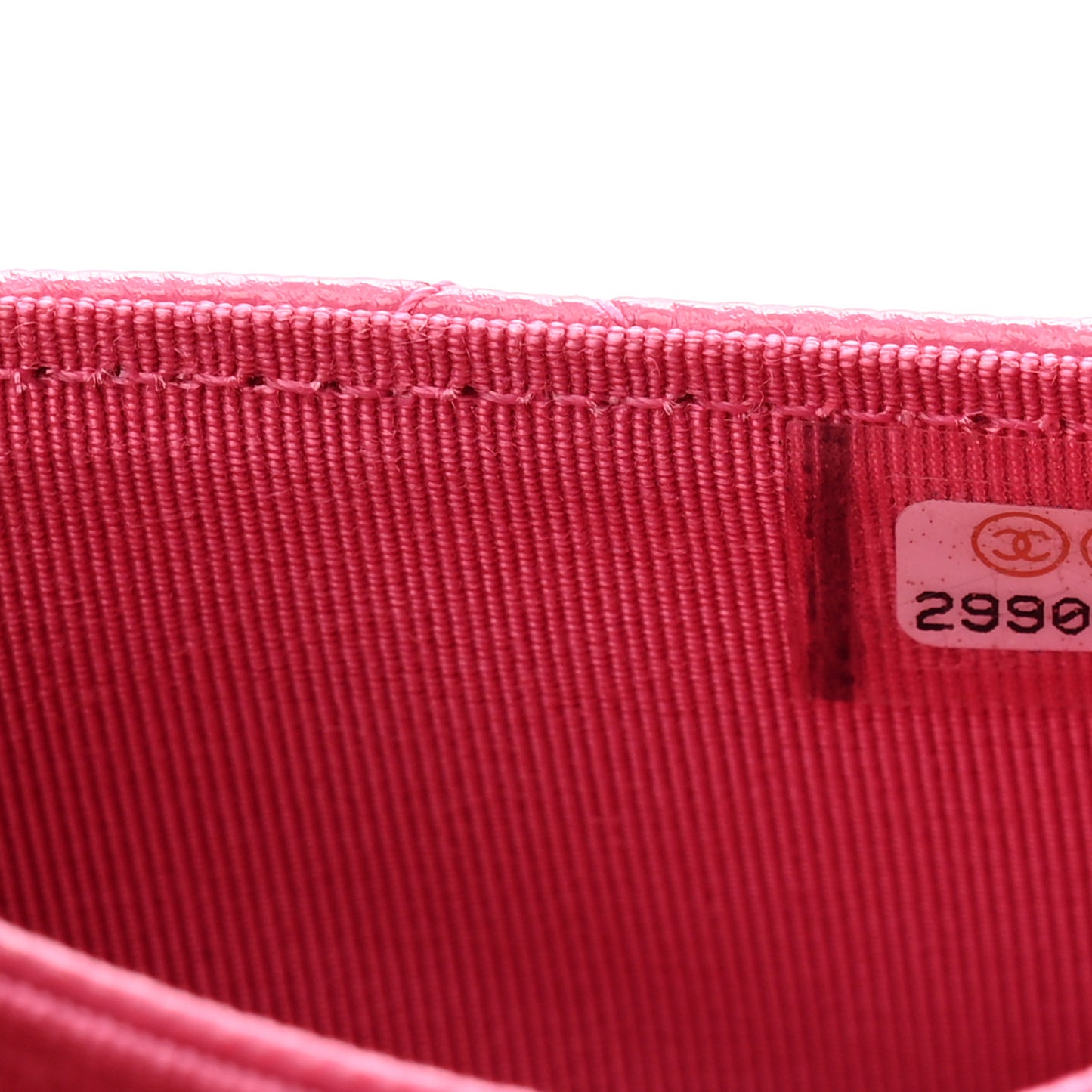 Caviar Quilted Flap Card Holder Wallet Pink