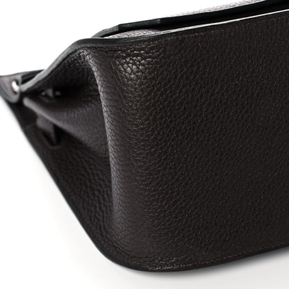 Hermes Taurillon Clemence Jypsiere 28 Chocolate 9 of 12