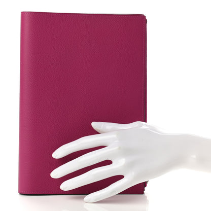 Hermes Evercolor Eazip Book Cover Rose Pourpre 2 of 10