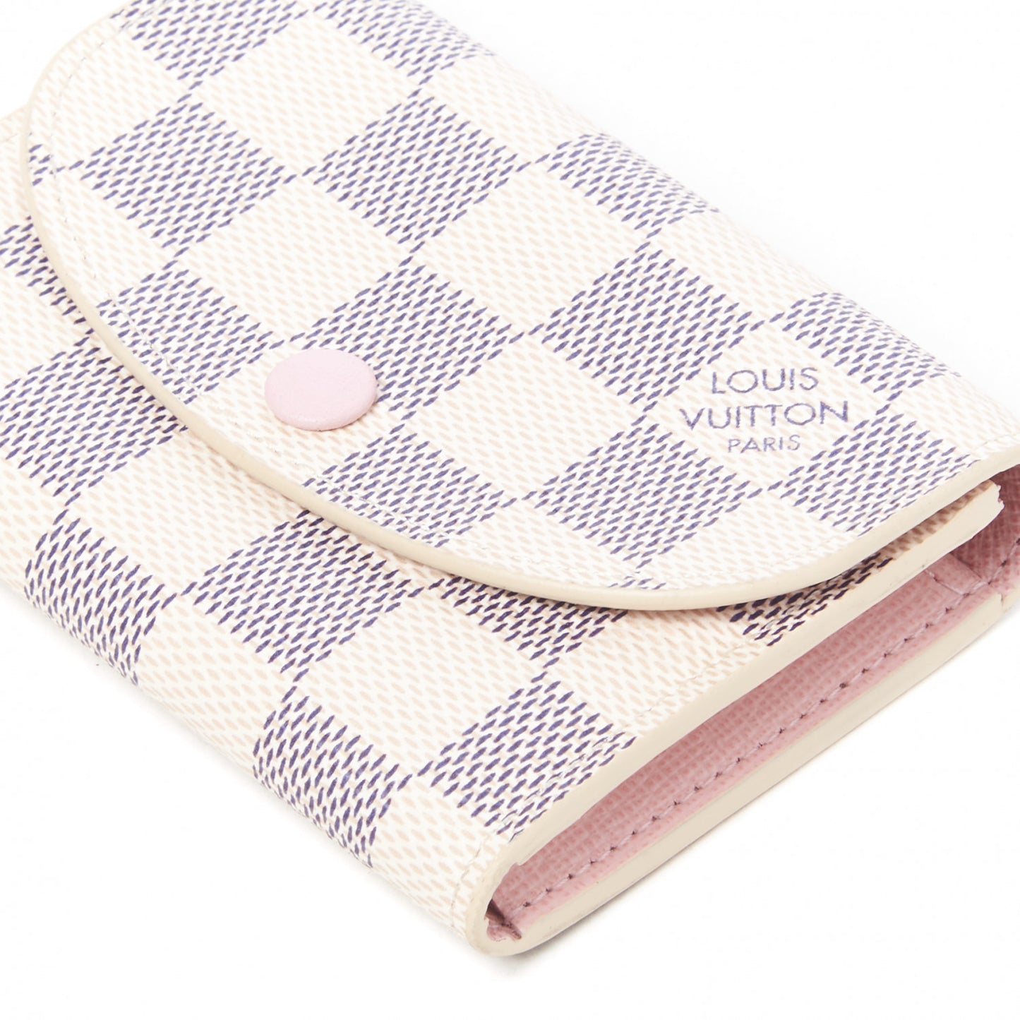 Damier Azur Rosalie Coin Purse Rose Ballerine