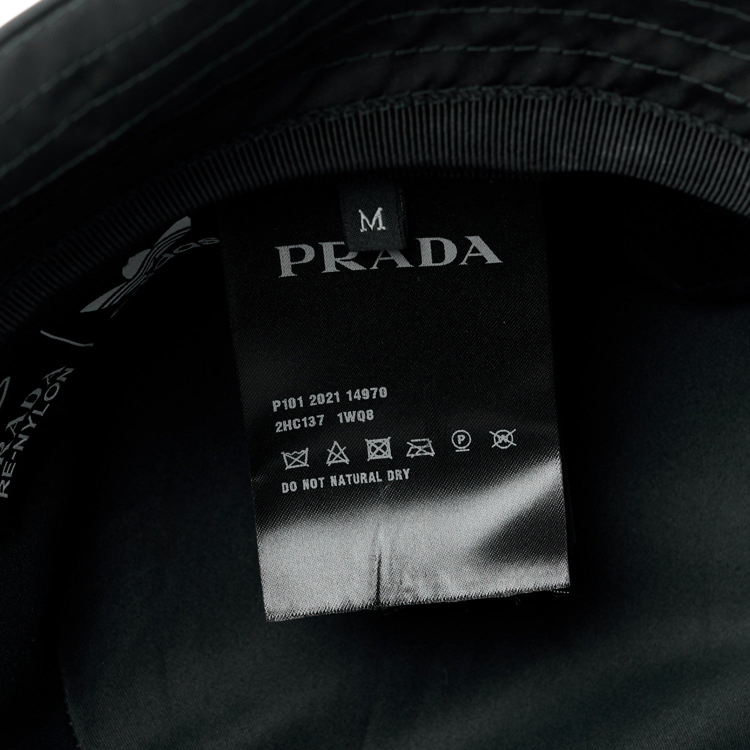 Prada X ADIDAS Re-Nylon Triangle Bucket Hat M Black 8 of 11