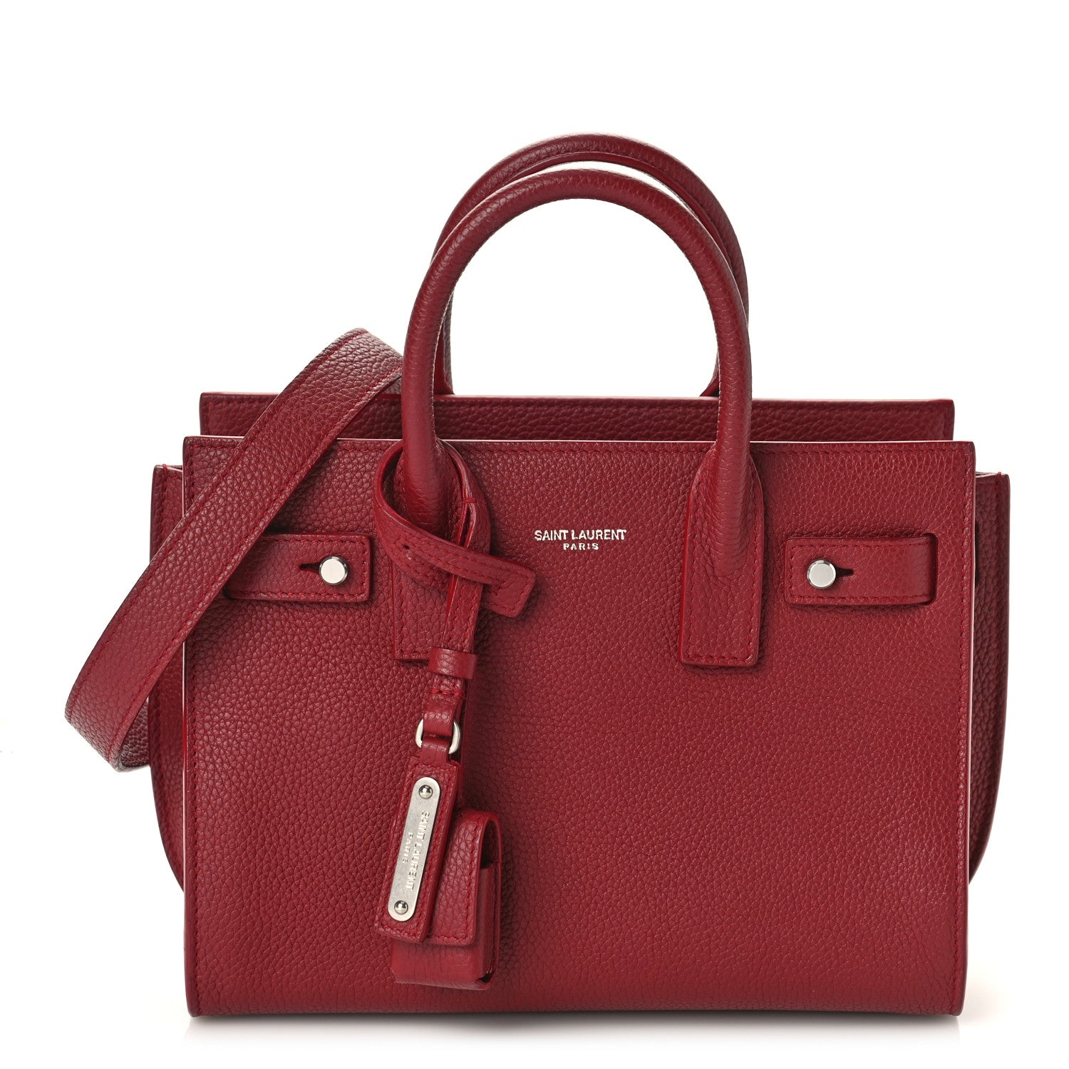 Saint Laurent Grained Calfskin Nano Sac De Jour Souple Palissandre 1 of 8