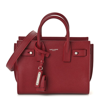 Saint Laurent Grained Calfskin Nano Sac De Jour Souple Palissandre 1 of 8