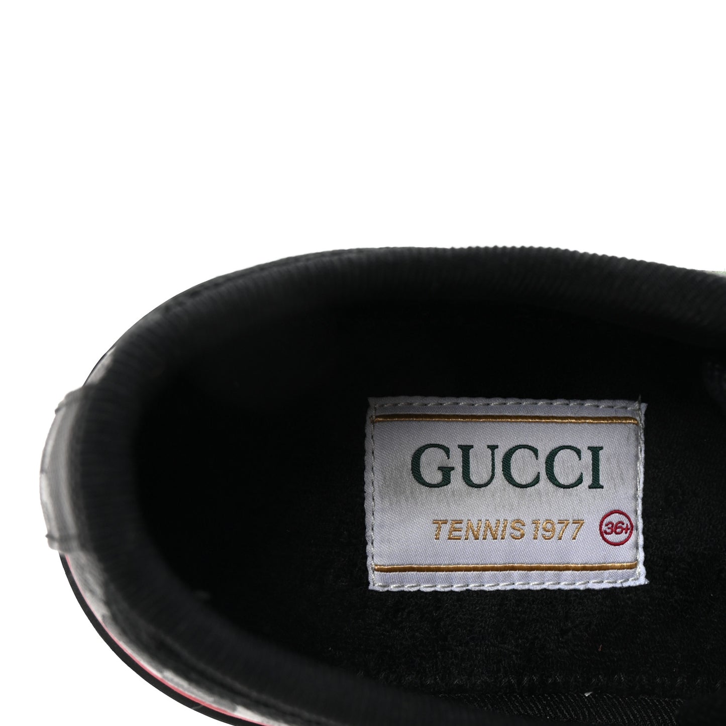 Econyl Nylon Web Monogram Off The Grid Womens 1977 Tennis Sneakers 36.5 Black