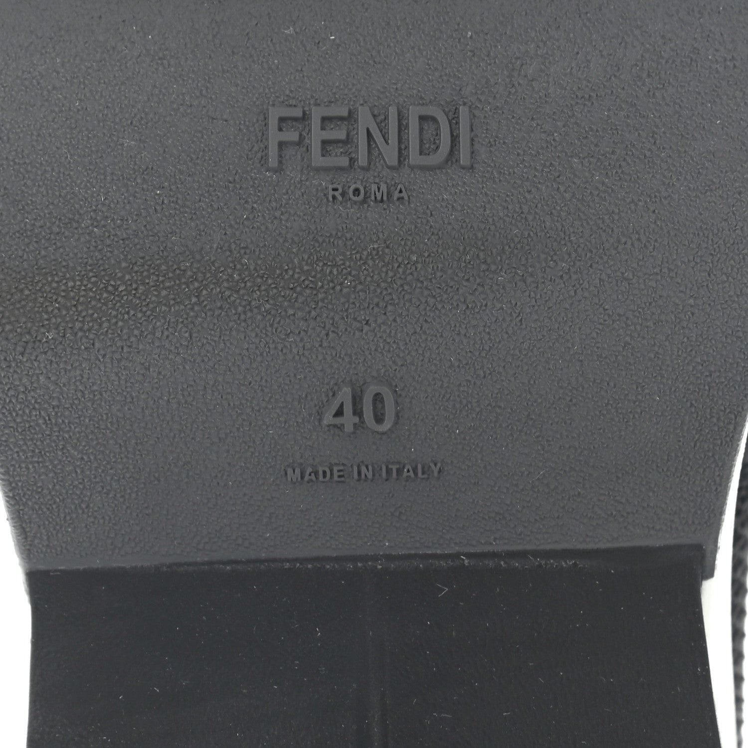 Fendi Stretch Yarn FF Stiff Band Rockoko Sneakers 40 Black White Tobacco 6 of 8