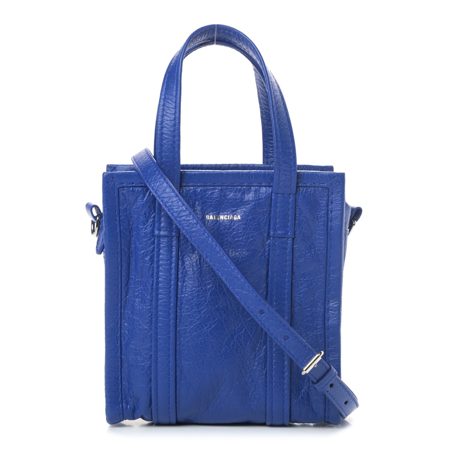 Balenciaga Agneau XXS Bazar Shopper Tote Electric Bleu 1 of 4