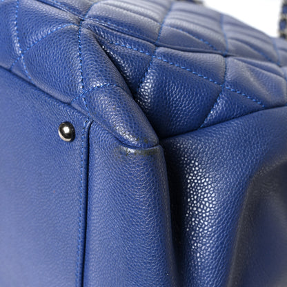 Chanel Caviar Quilted XXL Grand Shopping Tote GST Navy Blue 13 of 13