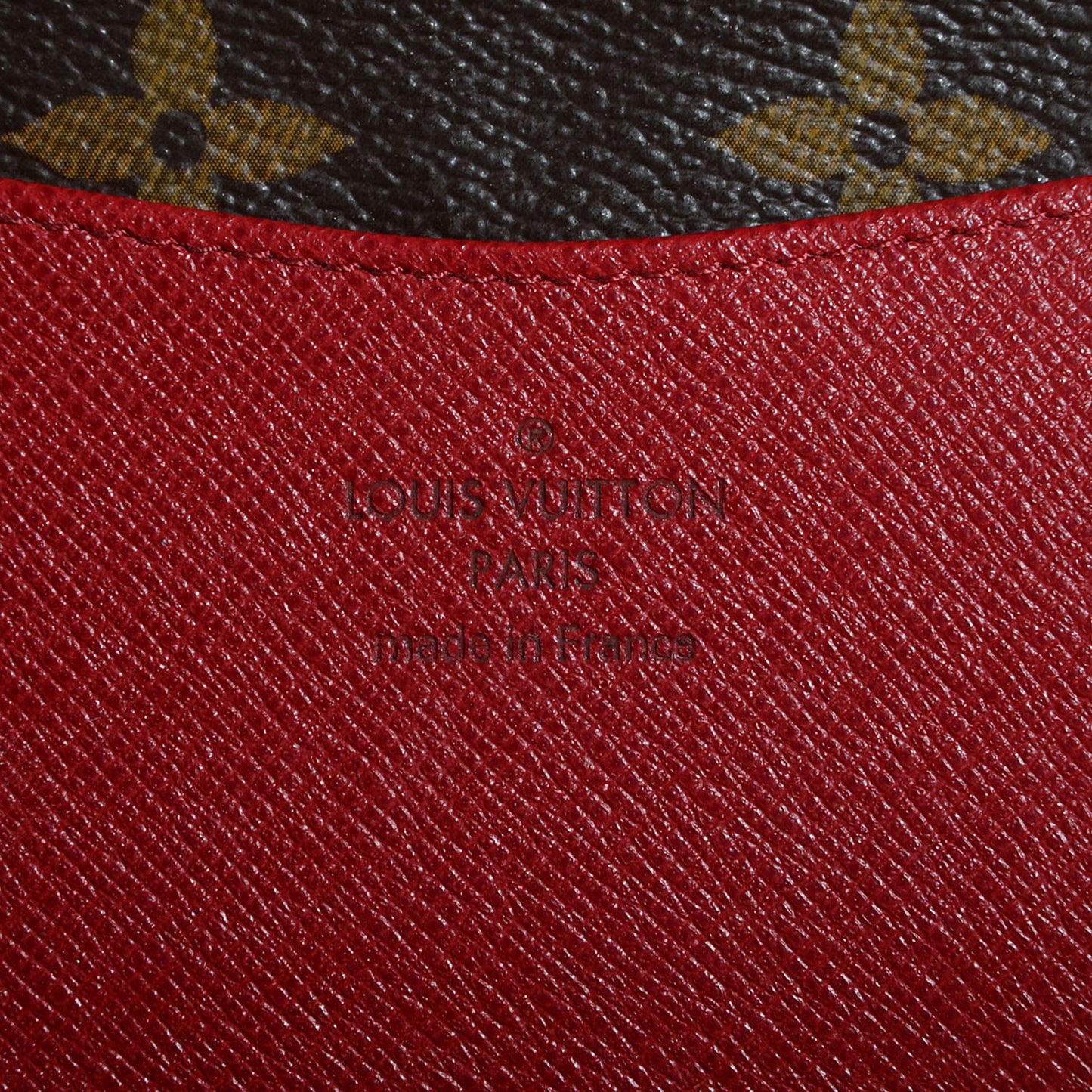 Monogram Josephine Wallet Red