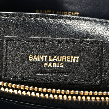 Saint Laurent Velvet Y Quilted Monogram Small Loulou Chain Satchel Medium Blue 6 of 9