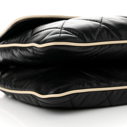 Chanel Lambskin East West Mademoiselle Flap Black 9 of 10