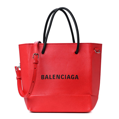 Balenciaga Calfskin Logo XXS Shopping Tote Red 1 of 4