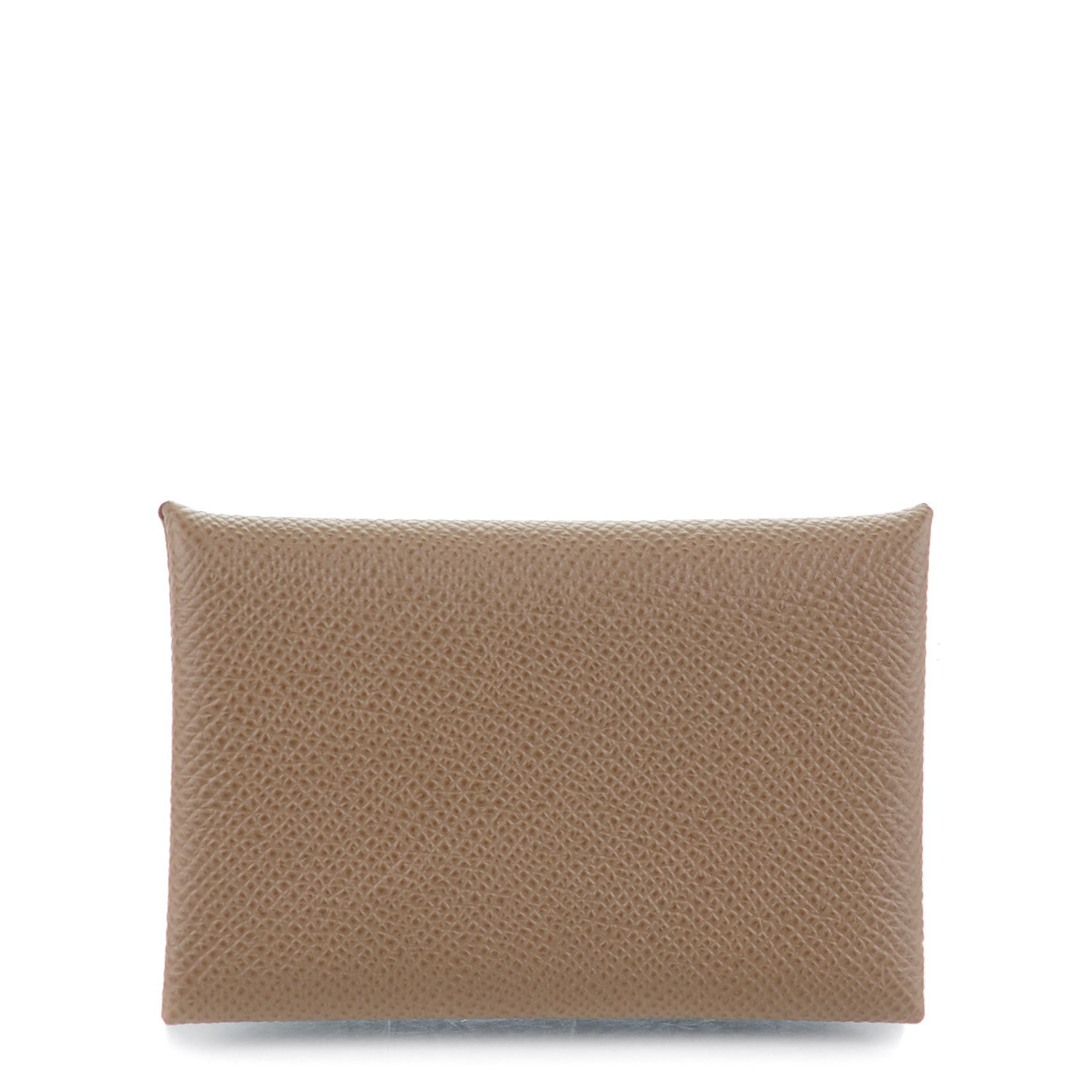Hermes Epsom Calvi Card Case Etoupe 1 of 6