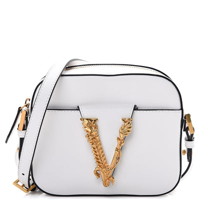 Versace Vitello Virtus Camera Bag White 1 of 9