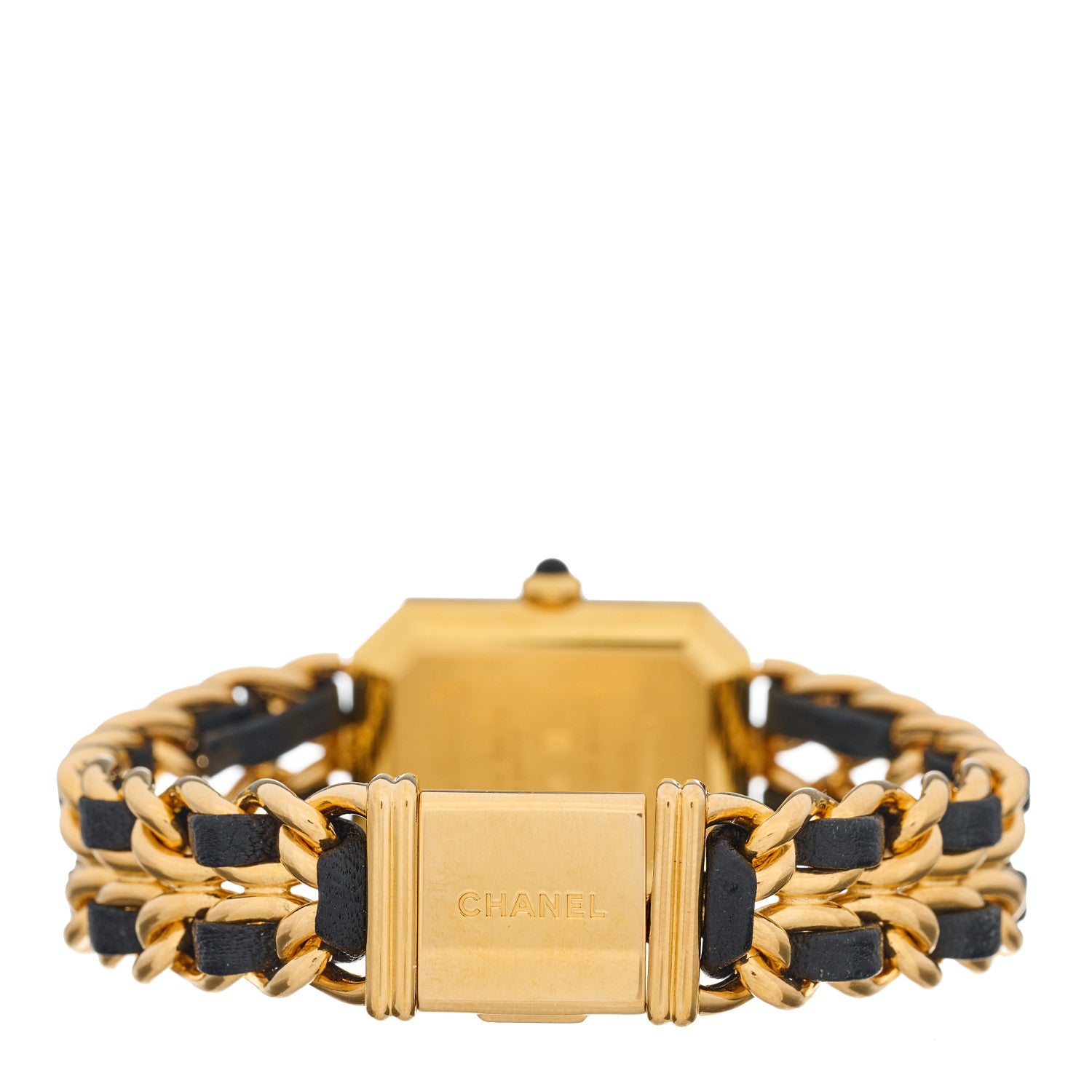 Chanel Stainless Steel Lambskin 20mm Chain Premiere Quartz Watch Gold M 3 of 4