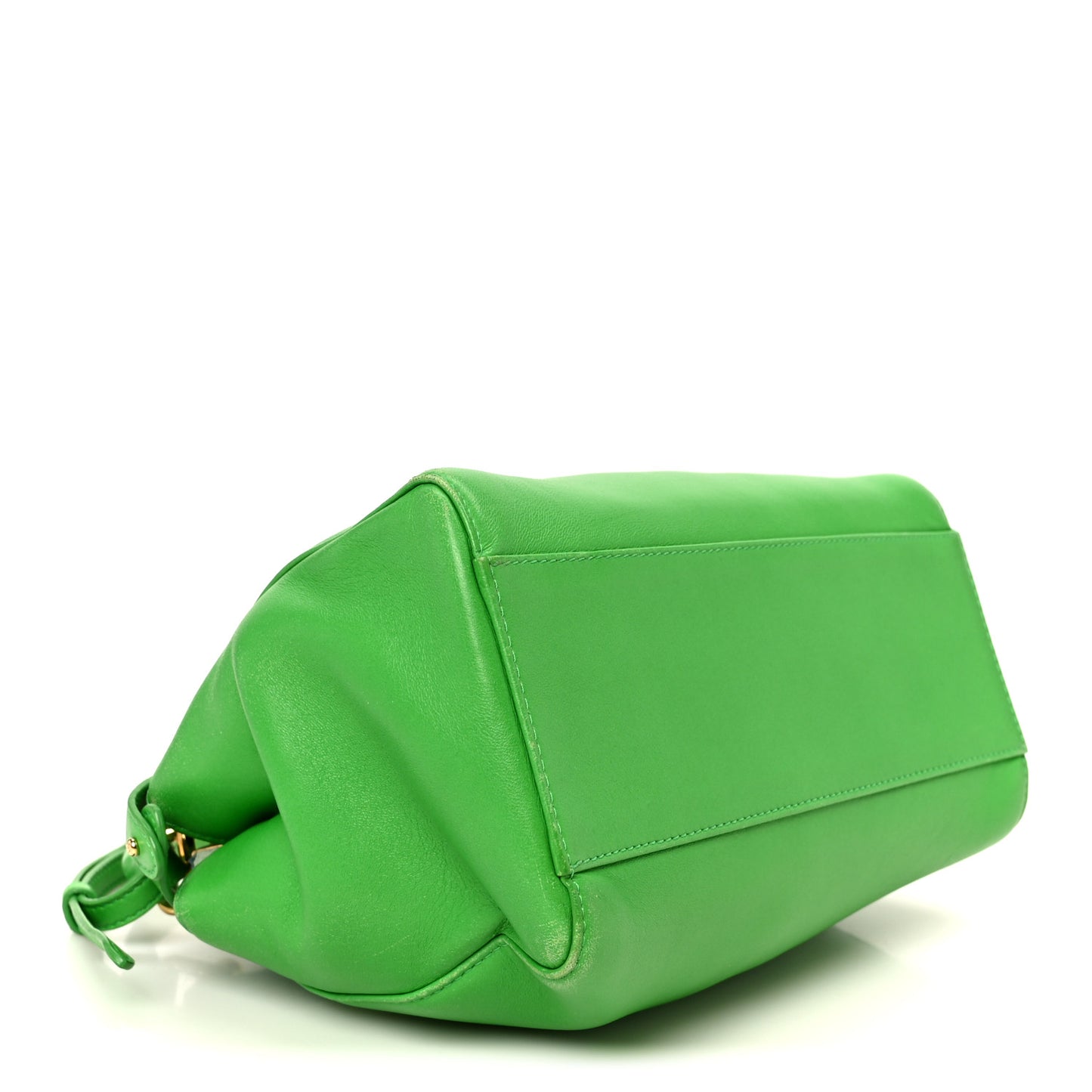 Nappa Mini Peekaboo Iconic Satchel Tomatillo