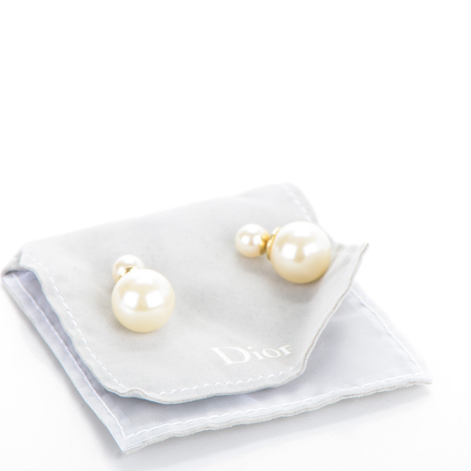Christian Dior Pearl Mise En Dior Tribal Earrings 5 of 5