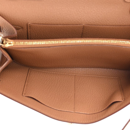 Hermes Chevre Mysore Kelly Wallet To Go Quebracho 5 of 9