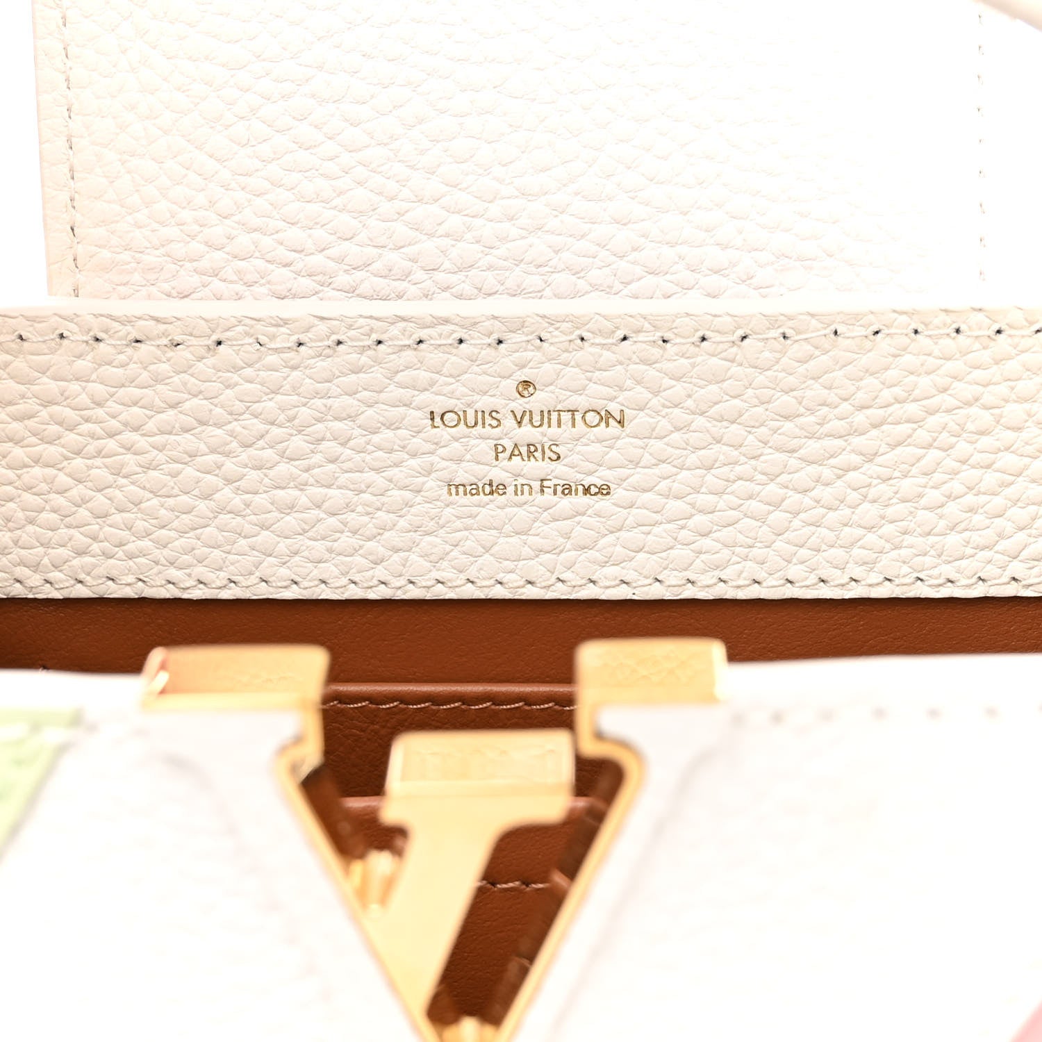 Louis Vuitton Taurillon Calfskin Patent Gelato Mini Capucines Fraise Pink 6 of 9