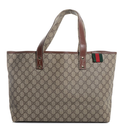 Gucci GG Plus Monogram Medium Signature Web Loop Tote Light Brown 1 of 7