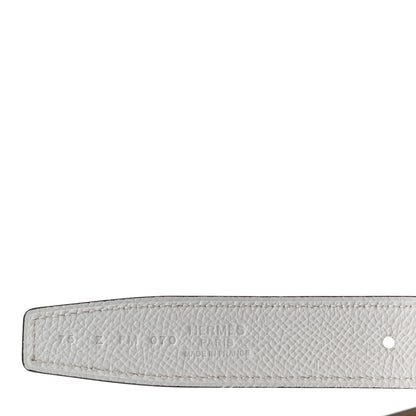 Hermes Swift Epsom 24mm Gamma Belt 75 Etoupe White 5 of 5
