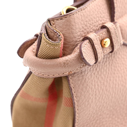 Burberry Grainy Calfskin House Check Small Banner Tote Pale Orchid 13 of 13