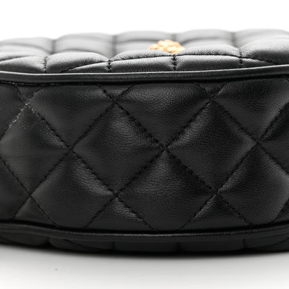 Versace Nappa Quilted Medusa Round Camera Bag Black 9 of 11