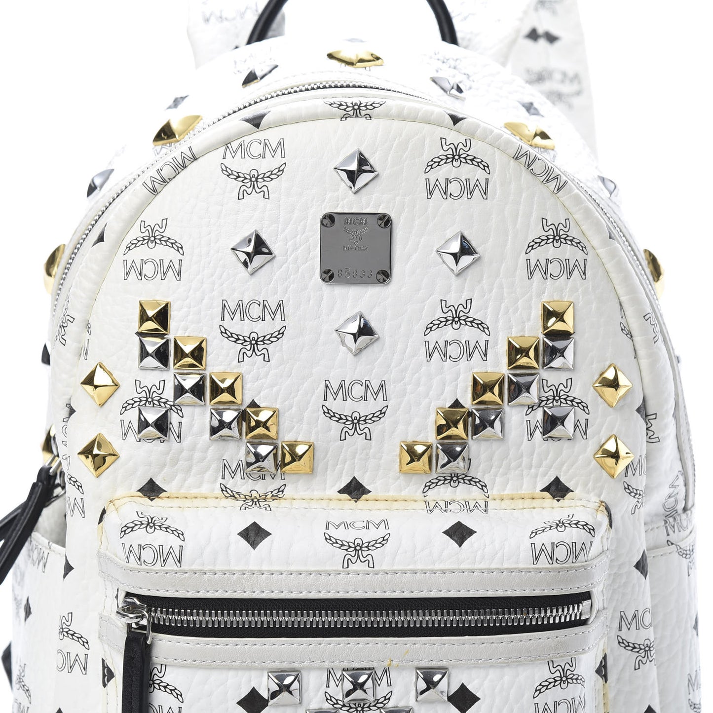 Visetos Studded Small Stark M Backpack White