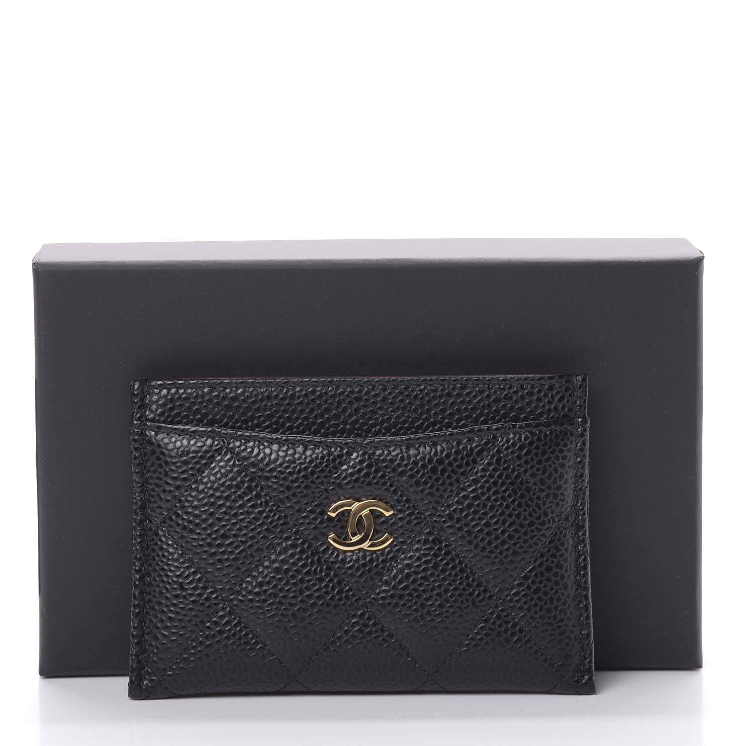 Chanel Caviar Quilted Card Holder Black 9 of 9