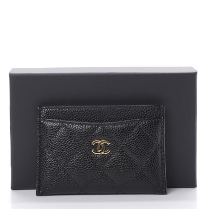 Chanel Caviar Quilted Card Holder Black 9 of 9