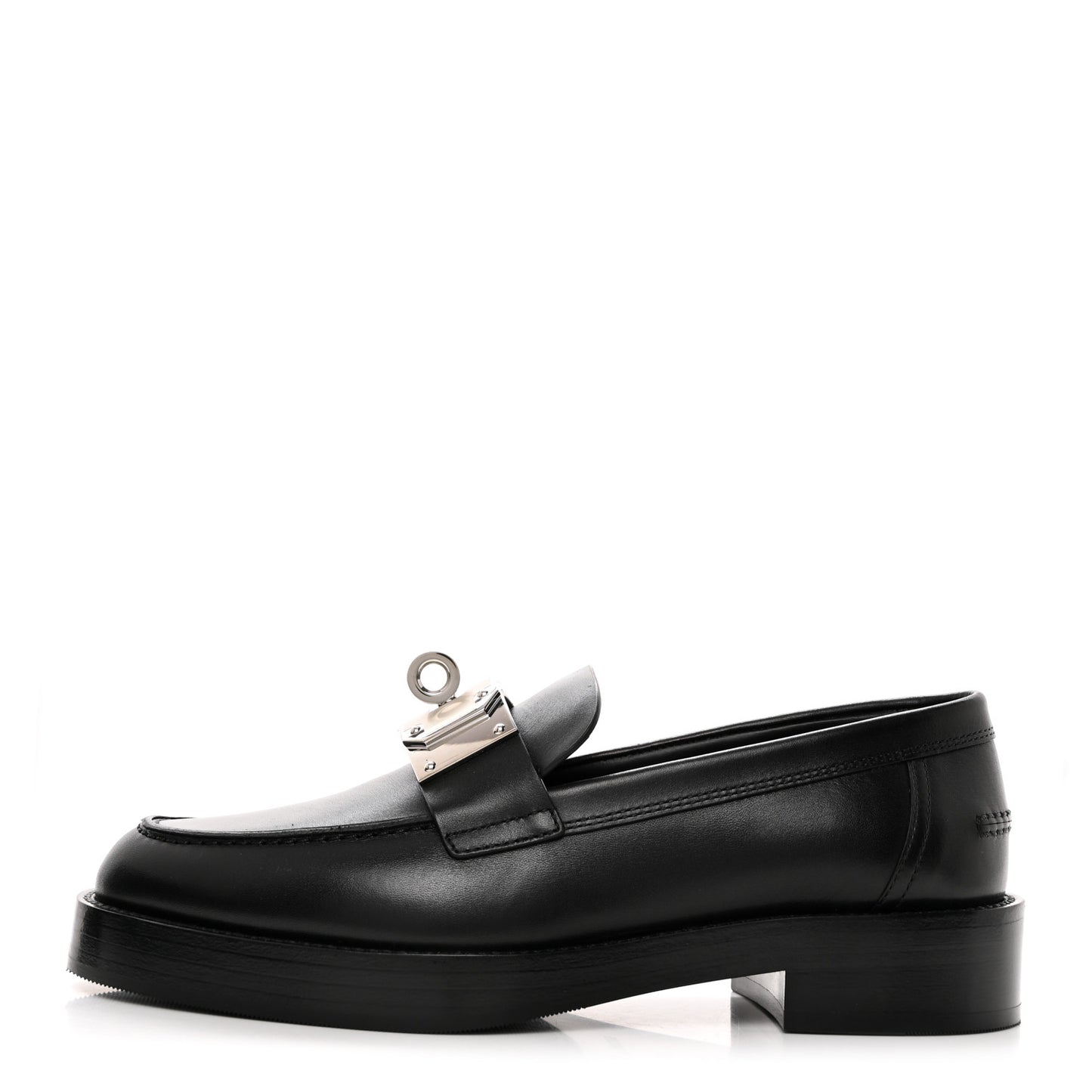 Calfskin Womens Hot Loafer 37 Black