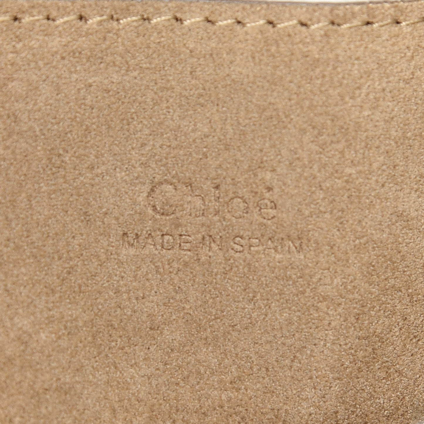 Suede Calfskin Mini Faye Bracelet Bag Tobacco