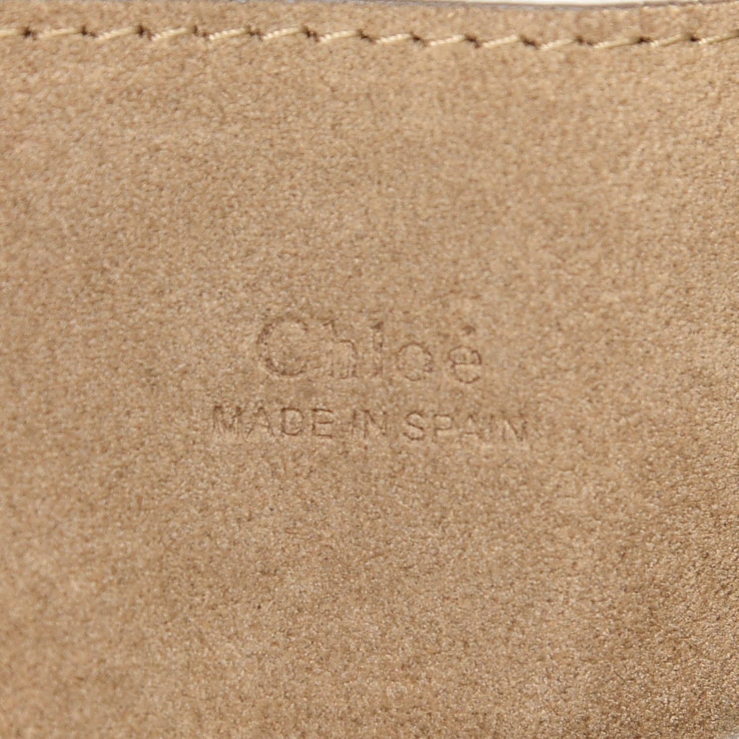 Chloe Suede Calfskin Mini Faye Bracelet Bag Tobacco 5 of 8