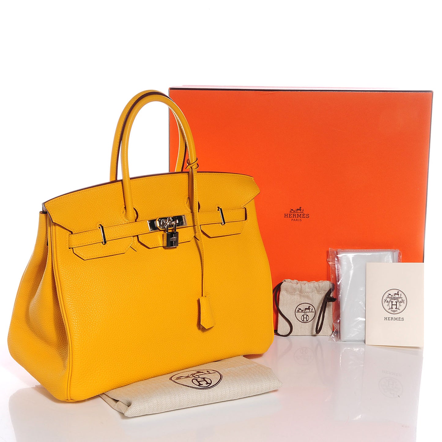 Togo Birkin 35 Jaune
