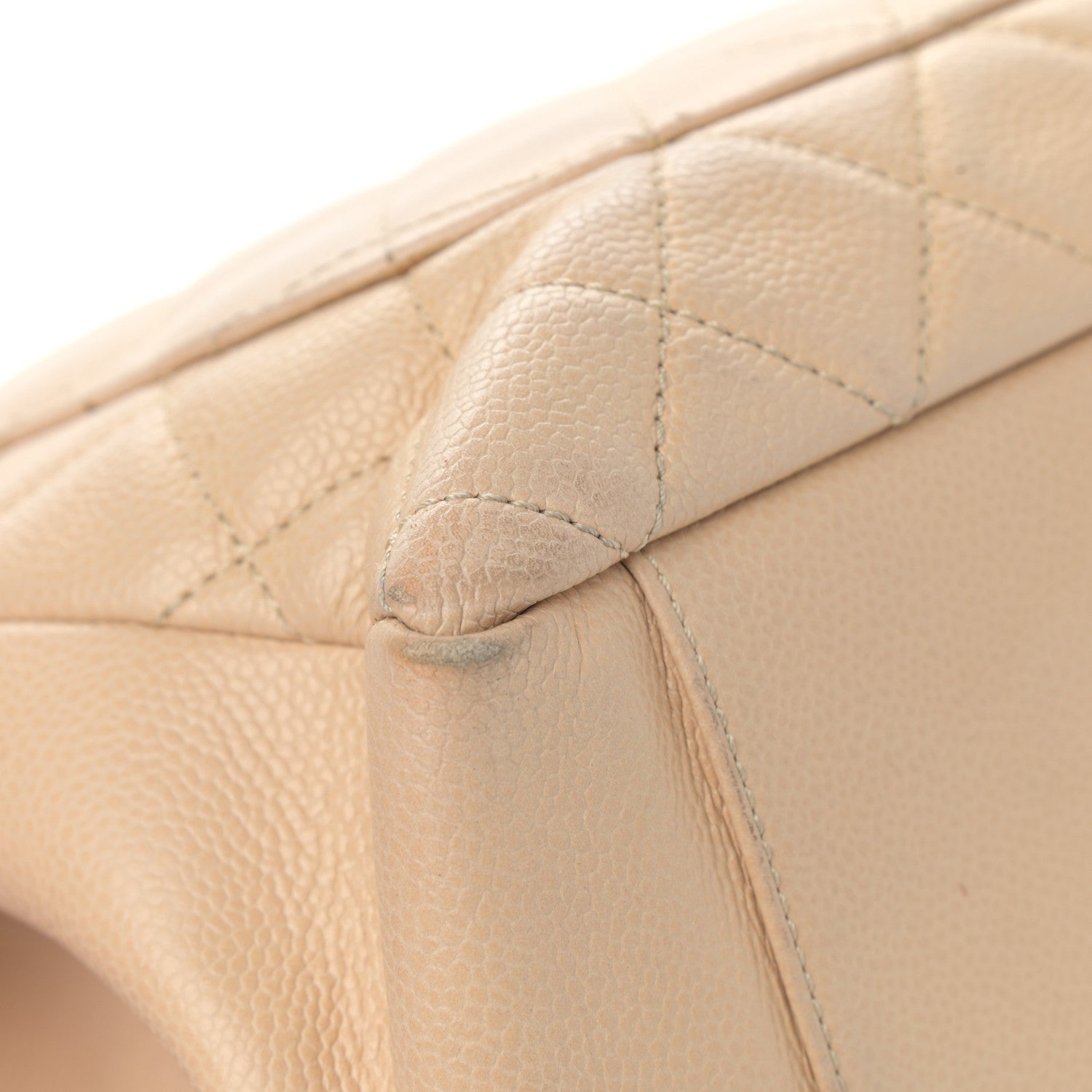 Chanel Caviar Quilted Grand Shopping Tote GST Beige 11 of 16
