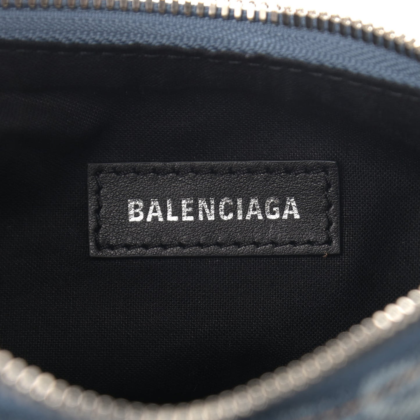 Bleached Denim BB Monogram Le Cagole Shoulder Bag XS Blue