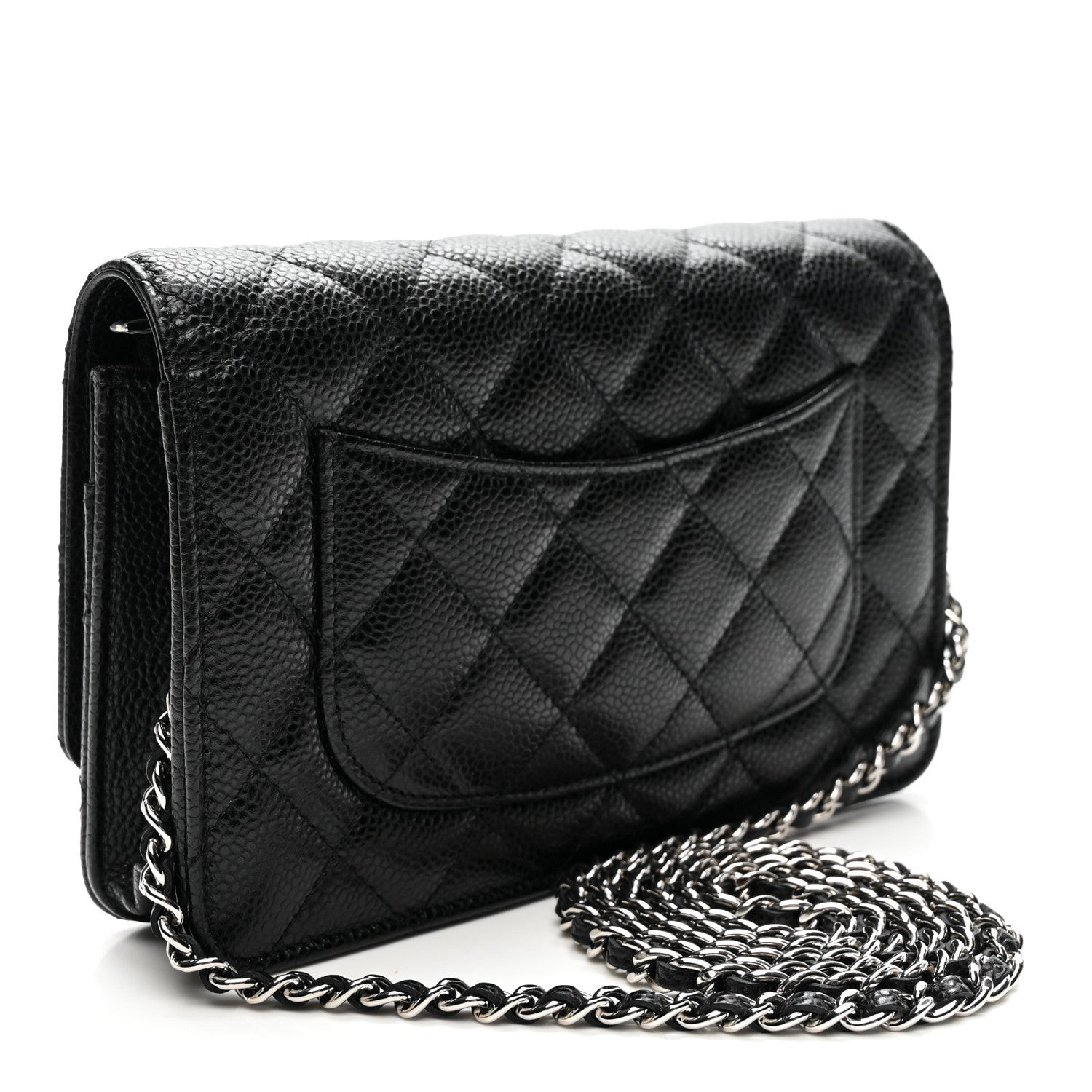 Chanel Caviar Quilted Wallet on Chain WOC Black 3 of 11